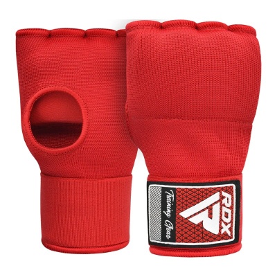 RDX Sports IS Padded Hand Wrap Inner Gloves for Boxing (Red)